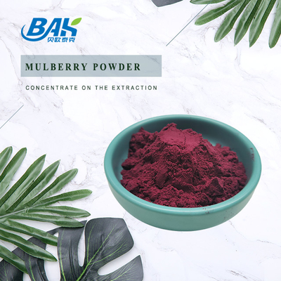 Morus Alba L Mulberry Fruit Purple Powder Local de armazenamento fresco e seco