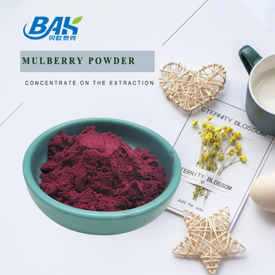 Morus Alba L Mulberry Fruit Purple Powder Local de armazenamento fresco e seco