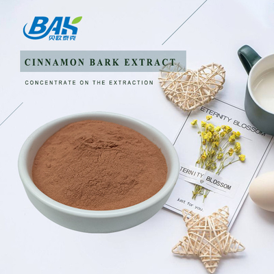 BAK Alta Qualidade Cinnamomum Cassia Presl Extracto de canela Pó vermelho castanho 100% Pass 80 Mesh