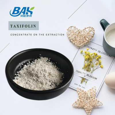 Ingredientes cosméticos naturais Taxifolin 5,7,3',4'-Flavan-On-Ol em pó amarelo claro
