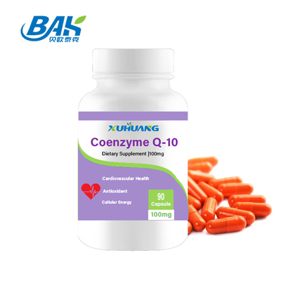 100 mg de Coenzima Q10 em pó para frasco personalizado com vida útil de 36 meses