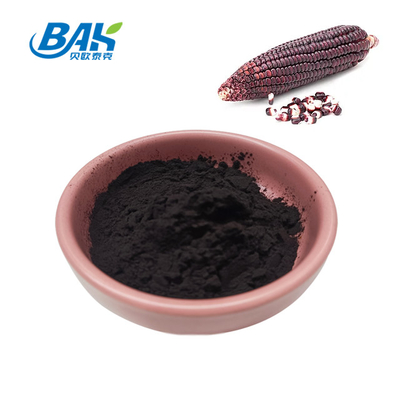 BAK Factory Wholesale Anthocyanin 35% Zea Mays extracto de milho roxo roxo escuro em pó