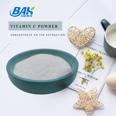 Malha cristalina branca ácida ascórbica da passagem 80 do pó 95% da vitamina C de 99%