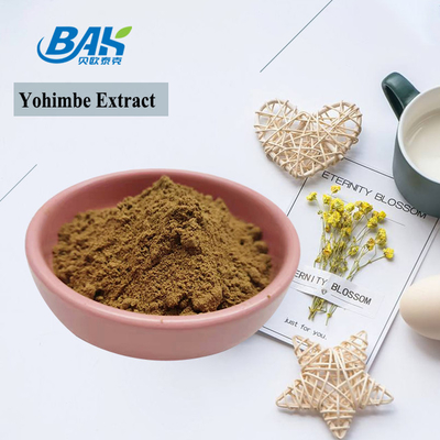 5%-98% passagem 80 Mesh Corynanthe Yohimbe L pó amarelo do extrato 100% de Yohimbe de Brown