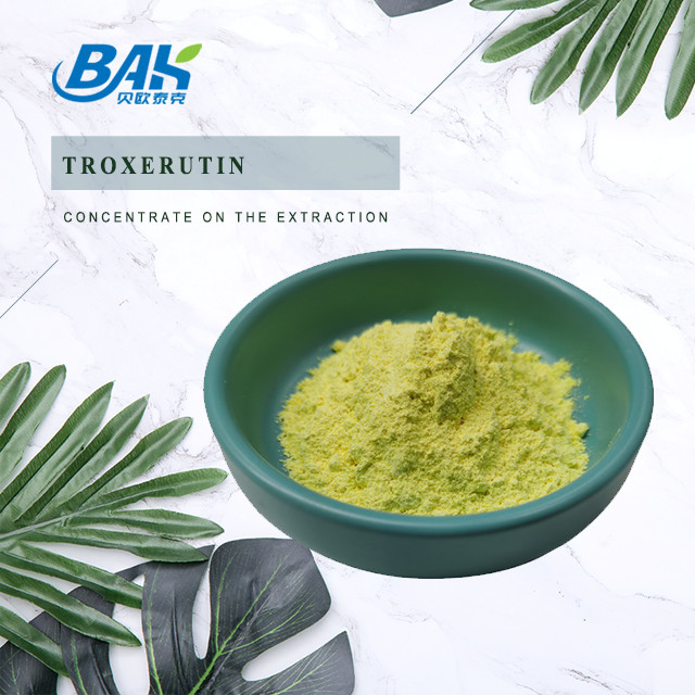 BAK Fabricação Troxerutina Suplementos de Reforço Imunológico Pó amarelo CAS 7085-55-4 1,65 g/Cm3