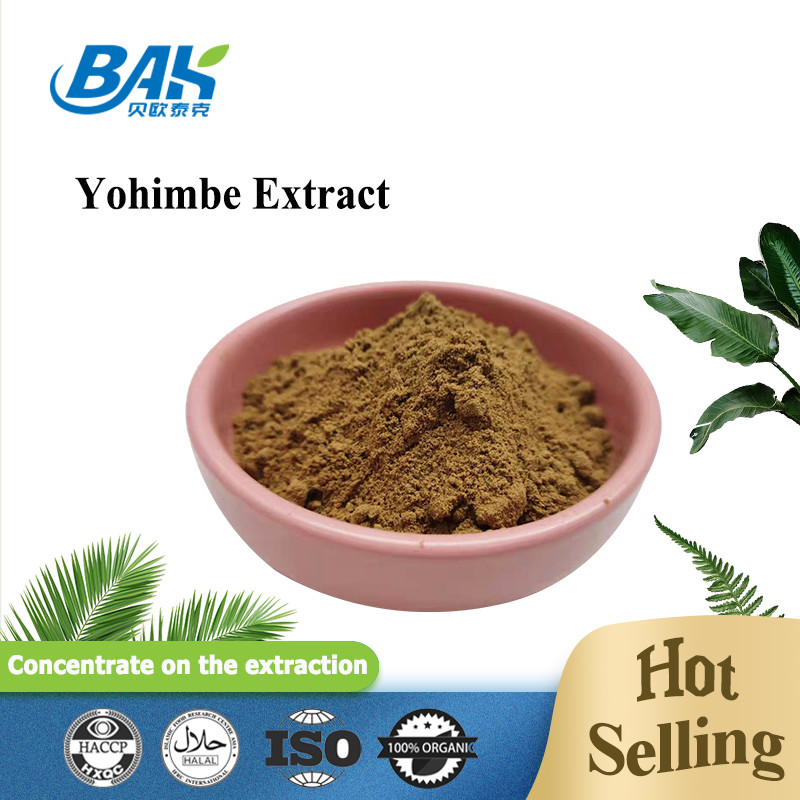 5%-98% passagem 80 Mesh Corynanthe Yohimbe L pó amarelo do extrato 100% de Yohimbe de Brown
